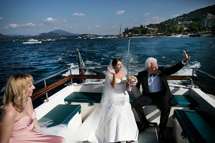 outdoor ceremony by the shores of Lake Maggiore