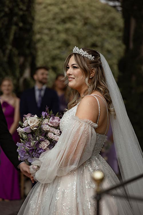 wedding ceremony at Villa del Balbianello