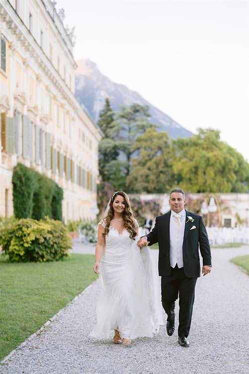 Garden Reception with a View over Lake Garda