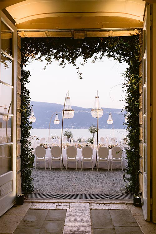 Garden Reception with a View over Lake Garda