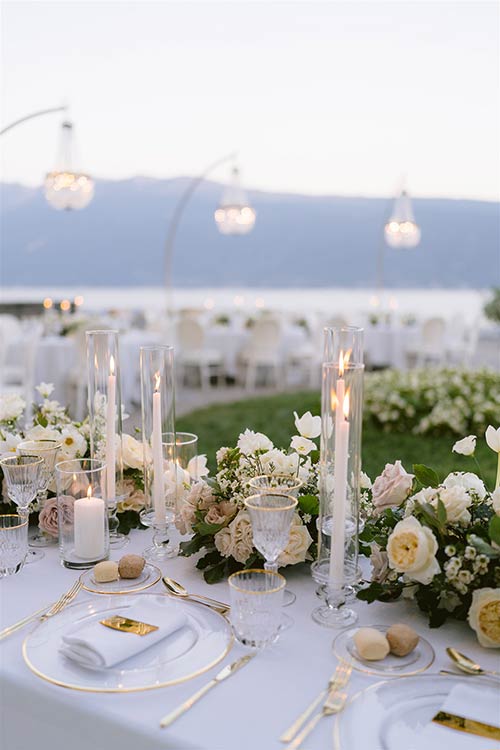 Garden Reception with a View over Lake Garda