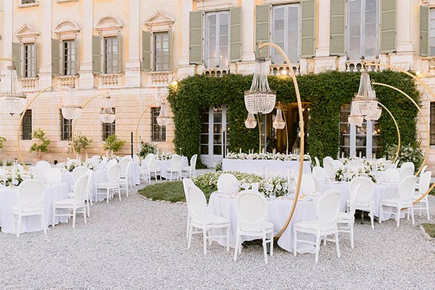 Garden Reception with a View over Lake Garda