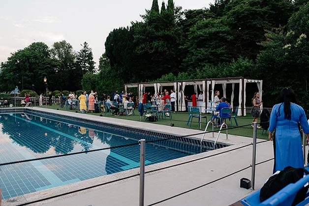 Welcome party at Lido di Cernobbio