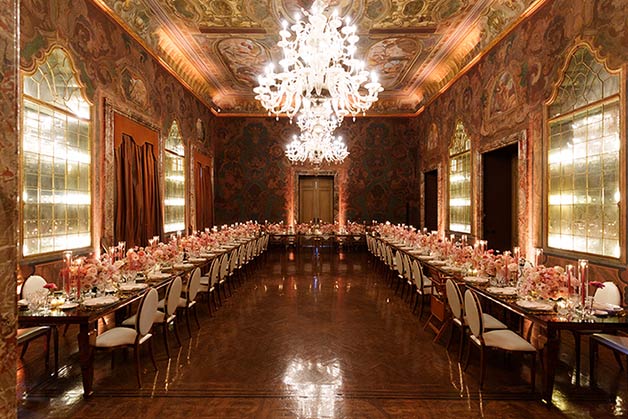 wedding reception at Villa Erba