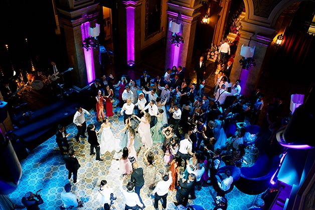 wedding reception at Villa Erba