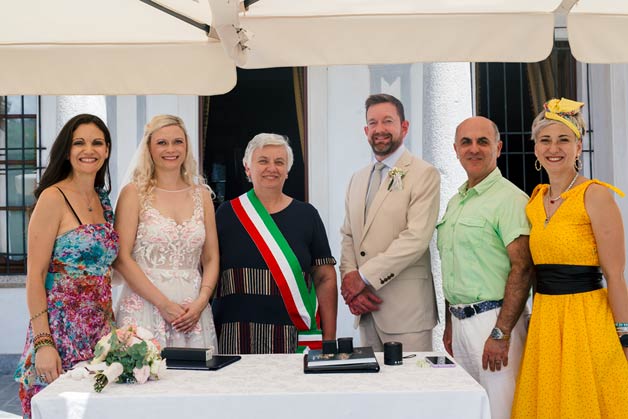 civil ceremony at Villa Bossi, Lake Orta